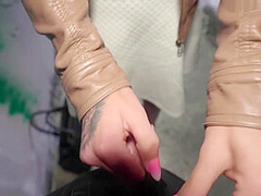 Sexy Ariela Donovan Shows Her Amazing Tits, Sucks Cock & Strec