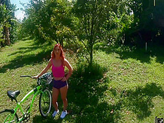 Bike Ride With Sexy Kara Lee