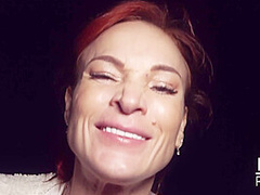 Kessie Shy & Andy Star in Redhead Kessie Shy Banged Behind Billboard! - KINK