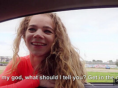 Kind Man Helped Petite Hitchhiker And Fucked Her On The Roadside
