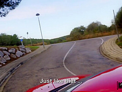 Kind Man Helped Petite Hitchhiker And Fucked Her On The Roadside