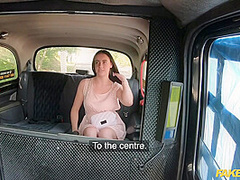 Super Sexy Teen Takes Off Her Hot White Bra And Panties In Taxi