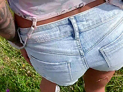 Fucking Isizzu Outside Like A Slut !!! Hard Fucking - Michaela Isizzu