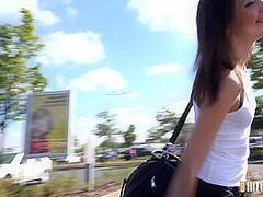 Adam Black & Miky Love in Cute Tall Girl Fuck A Stranger's Dick - Porncz