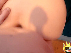 Real picked up blonde doggystyled after giving head