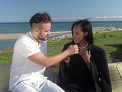Outdoor Action With Exciting Ebony Lady - Noemilk