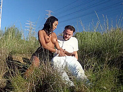 Outdoor Action With Exciting Ebony Lady - Noemilk