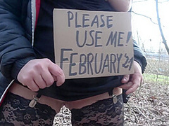 Fucked and creampied by strangers at the highway during corona lockdown