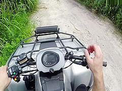 Slim Ashlynn Taylor Gets Her Trimmed Pussy Pounded Outdoors