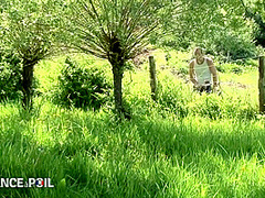 Two Lesbians Get Caught Shagging In The Garden