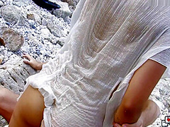 Tight Pussy Egyptian Teen Gets Fucked On The Beach