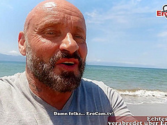 MILK TITS TEEN PICK UP - german agent meet teen in holiday and fuck her on the beach