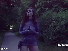 Jeny Smith. Long Summer Walk. Naked in forest