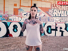 Busty Tattooed Spanish Chick Fucked Super Hard Outside - Emilio Ardana