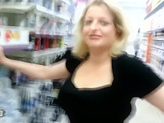 Big Blonde Milf Has Her Cunt Filled Completely