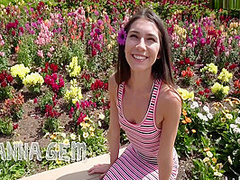 Real S - Beautiful Brunette Exposes Her Titties In Public