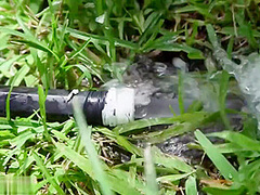 Busty, Latin Girl Was Masturbating In The Garden Before One Of The Neighbors Came To Fuck Her