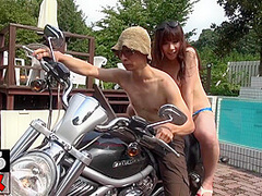 Skinny Raunchy Asian Girl Gangbang