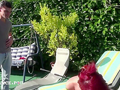 Pretty Redhead Whore Gets Her Tight Ass Banged