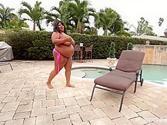 Supersized Big Beautiful Women Ebony Whore Takes Male Pole