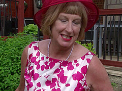 British Mature Lady Shows Her Big Tits And Masturbates - MatureNL