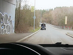 Stranded Barbara Flashes Her Huge Tits And Fucks For Her Ride