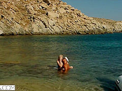 Hellcat Passionate Procreation On A Beach With Cristian Devil And Kendra Sunderland