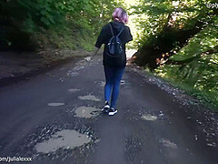 Puteshestvie V Gor Zakonchilos Publichnm Seksom Na Beregu Reki / Julialexxx