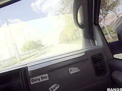 Brooke Beretta In Yoga Hoser Hops On The Bus