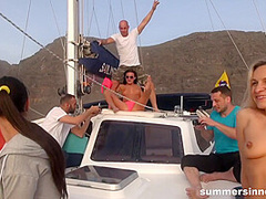 Crazy Boat Trip With Amoral Girls