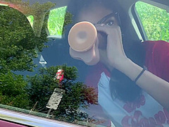 I Got Horny While Driving So I Stop To Fuck My Dildo In The Car For A Bit With Viva Athena