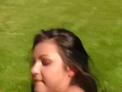 Stepfather Fucks His Hot Tanned Stepdaughter In The Garden
