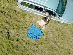 Amateur Porn Babe Drone Caught Fucked In Nature Part1