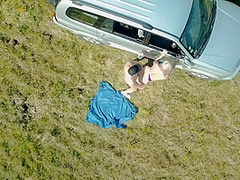 Amateur Porn Babe Drone Caught Fucked In Nature Part1