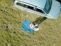 Amateur Porn Babe Drone Caught Fucked In Nature Part1