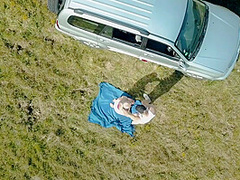 Amateur Porn Babe Drone Caught Fucked In Nature Part1