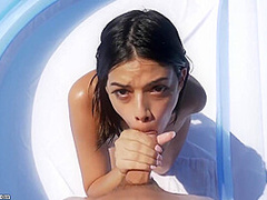 Hot Latina Teen Slippery Spinner Sex Clip