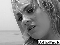Hot Dahlia Gets Naughty And Squirts All Over The Beach