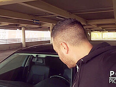 Cam Angel & Andy Star in Filthy Car Park Fuck With Blonde Silicone Chick - KINK