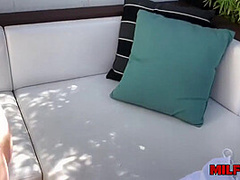 Tattooed Milf Masturbates And Sucks Cock Outdoors