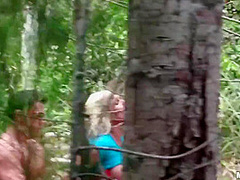 Blonde Minx Getting Fucked In The Woods - Ashlee Chambers And Ash Lee