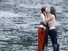 The Crossing - Erotic Lesbian Movie Outdoors By The River