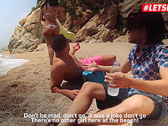 Ebony Teen Noe Milk Seduced And Fucked At The Beach