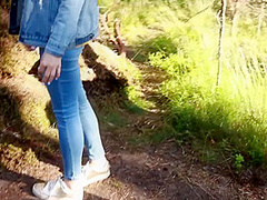 Hot Couple Fucks Outside - Forest Sex