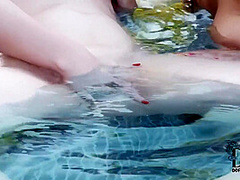 Katerina Hartlova And Jaye Rose - And Go Lesbian In The Pool