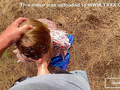 Cum All Over Face On Public Beach