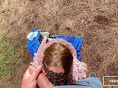 Cum All Over Face On Public Beach