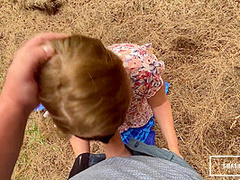 Cum All Over Face On Public Beach