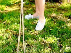 Hoe In The Garden
