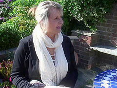 Big Breasted Mature Slut Playing In The Garden - MatureNL